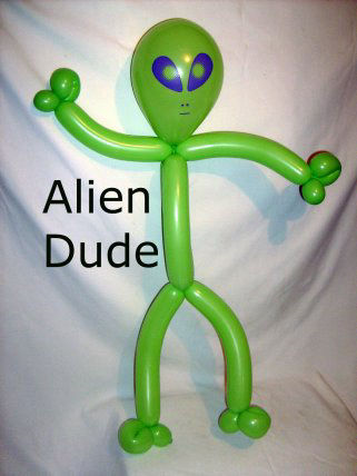 alien balloon animal