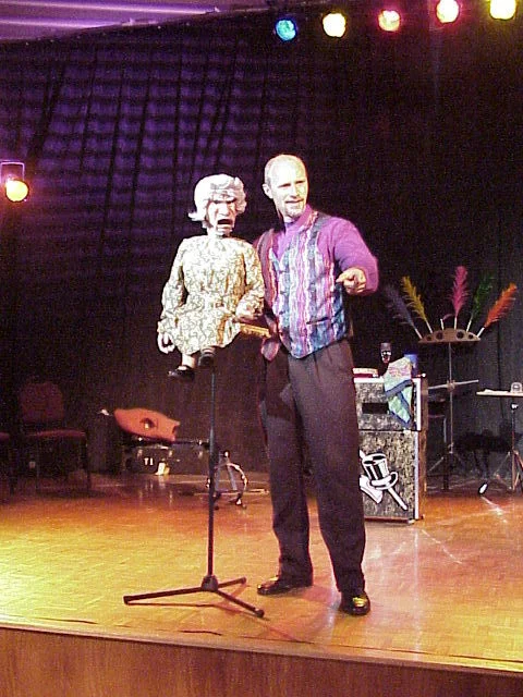 Children posing after magic show