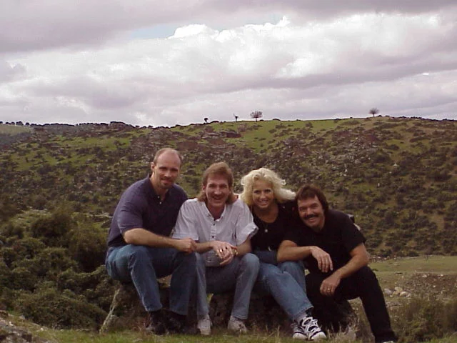 USO Tour with Rodney Kelley, Rick Moore, Donna Moore, David Turner sitting on top of the Taurus Mountains in Turkey